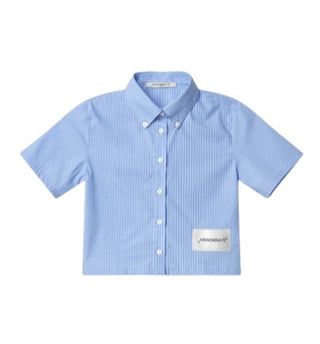 Hinnominate Short Sleeve Cropped Shirt 3646CY00099