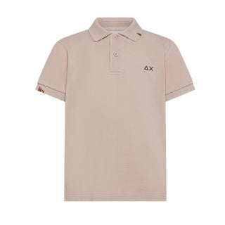 Sun68 Polo Beige In Piqué Per Bambino A36301/98