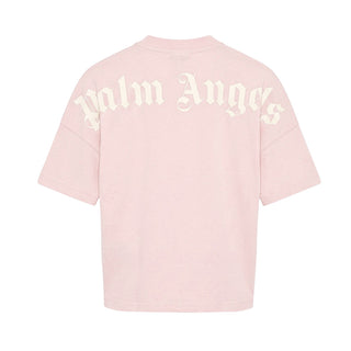 Palm Angels T-shirt Rosa Con Logo F6PAJGTH064/042 Per Bambina