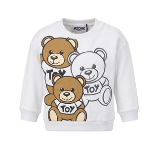 Moschino Felpa Girocollo Con Stampa MWF03Q Per Neonati