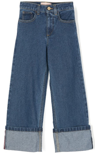 Elisabetta Franchi Jeans A Palazzo EFPA253.C aus Denim
