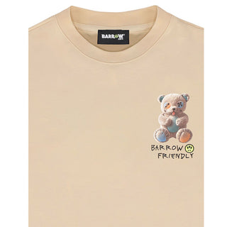 Barrow T-shirt Beige In Jersey Con Teddy S6BKJUTH003-092
