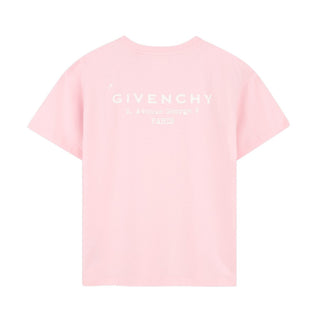 Givenchy T-shirt Rosa Con Logo Per Bambine H31075/44Z