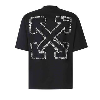 Off-White T-shirt Nera Con Stampa Unisex 44MAA120S26J00K001