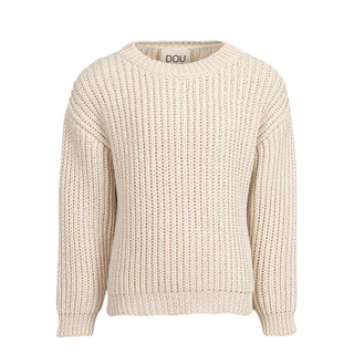 Doudou Maglia girocollo in cotone con patch logo DW9P10-X0206