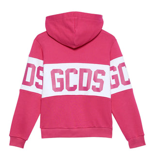 Gcds Felpa in cotone con cappuccio e logo B2JU1926BA2