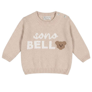 J.o Milano Maglia Girocollo Beige 2663A1-01 Per Neonati