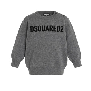Dsquared2 Maglia Girocollo In Misto Lana Per Neonato DQ1292