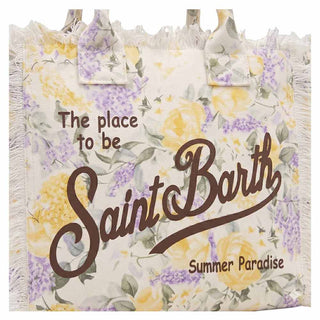 Mc2 Saint Barth Borsa Vanity In Canvas Con Fantasia Floreale VANI001/09150L