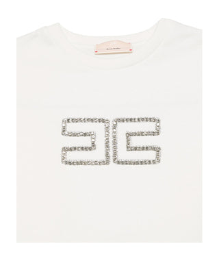 Elisabetta Franchi Felpa girocollo con logo EFFE149.0