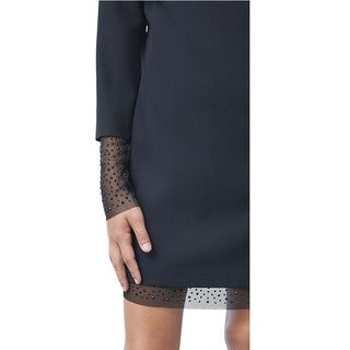 Patrizia Pepe Abito Tubino Nero Con Strass  7A0123/A555-K103Per Bambina