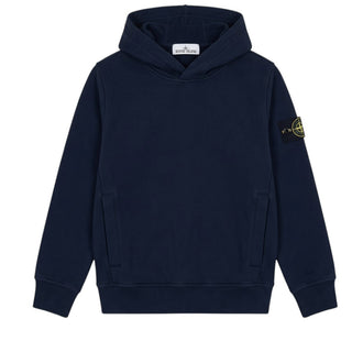 Stone Island Felpa Con Cappuccio In Cotone Per Bambino K2S166100004