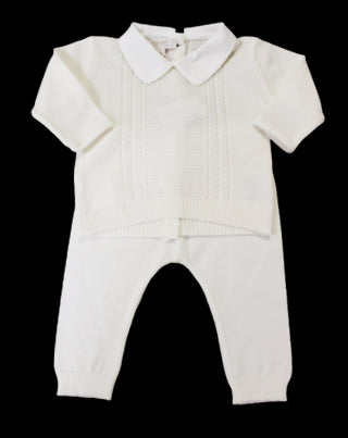 Aletta Zweiteiliger Playsuit ale053 mit Neugeborenenkragen