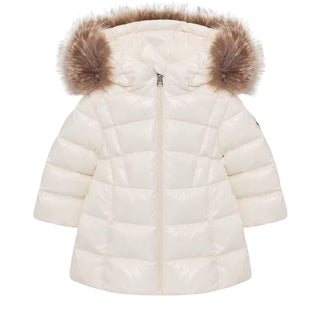 Moncler Piumino Emma Lungo Con Cappuccio E Pelliccia L29511C00004-034 Per Neonata