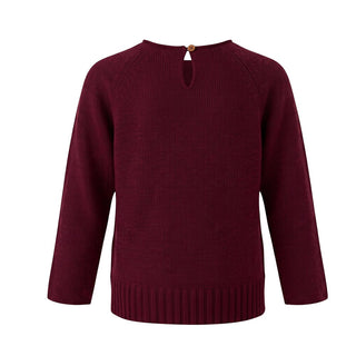 Maperò Maglia Bordeaux In Misto Lana M34368/32J Per Bambina