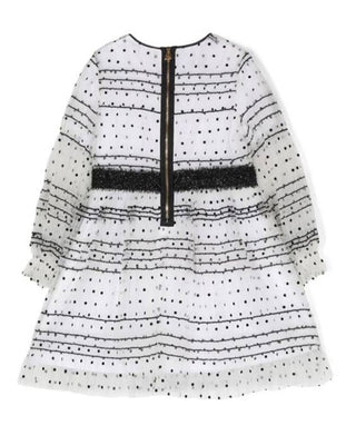 Mimisol Abito elegante in tulle con paillettes MFAB656