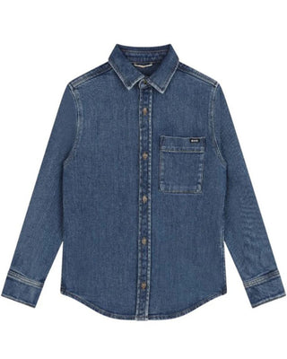 Hugo Boss Camicia in denim da bambino J51131