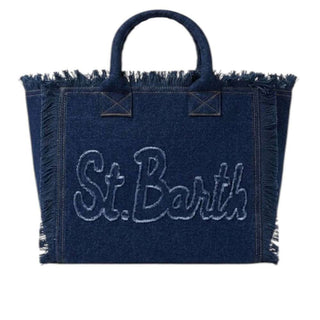 Mc2 Saint Barth Borsa Vanity Patch In Denim Scuro VANI0003/09394L