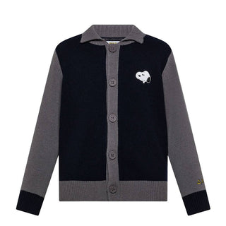 Sun68 Cardigan in misto lana con Snoopy K45364