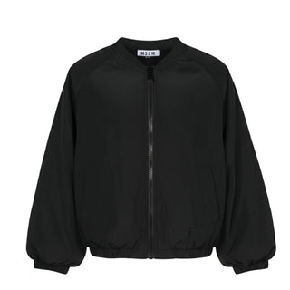 Msgm Giubbino Antivento Nero Da Bambina S4MSJGBO143