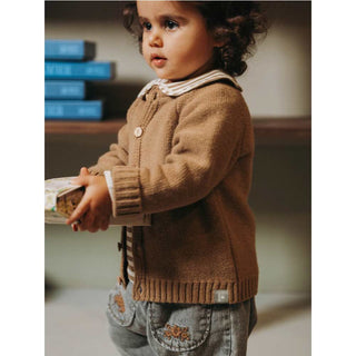 SNUG Cardigan Beige In Misto Lana 934AR6W003140 Per Neonati