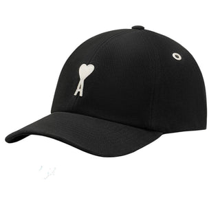 Amis Paris Cappelli Con Visiera Ami De Coeur In Cotone Nero UCP277.AW0028/001