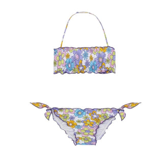 Mc2 Saint Barth Bikini Emy Con Fiori EMY0001-05126D Per Bambina