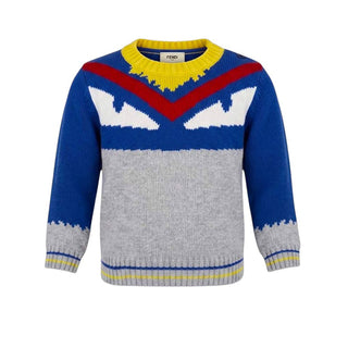 Fendi Maglia Girocollo In Lana Per Neonato BMG025