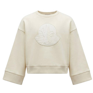 Moncler Felpa Cropped Con Logo Per Bambina 8G00001899PS