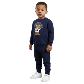 Moschino Tuta Sportiva In Cotone Per Neonati MUK03P