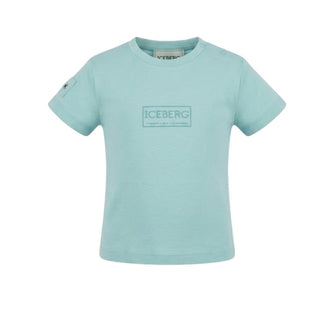 Iceberg T-shirt Verde Menta A Maniche Corte Per Neonato TSICE6106B-V6