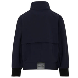 Lanvin Giacca Blu In Fresco Di Lana N30445/868 Per Bambino