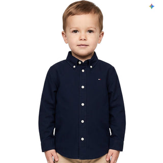 Tommy Hilfiger Camicia Oxford Essential KB0KB10192-C1G Per Neonato