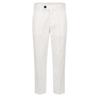 Emanuel Pris Pantaloni Bianchi In Gabardine EPT6306-8W Per Bambino