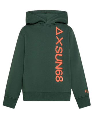 Sun68 Hooded Sweatshirt F44333 With Cotton Logo