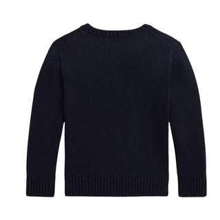 Polo Ralph Lauren Maglia Girocollo Blu Con Beagle 322B28343001 Per Bambino