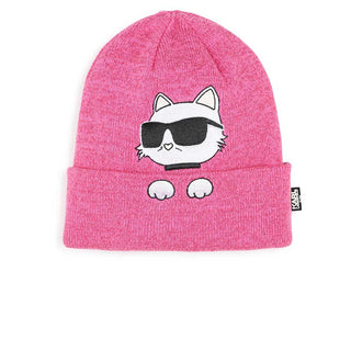 Karl Lagerfeld Cappello e scaldacollo con patch Z30333