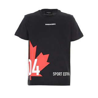 Dsquared2 T-shirt girocollo con logo frontale DQ0294-D004G