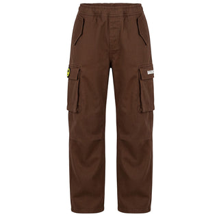 Barrow Pantaloni Cargo Marroni In Gabardina F6BKJUPA091-408 Per Bambini