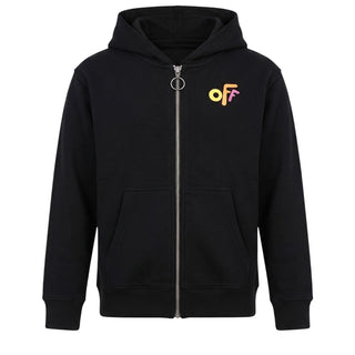 Off-White OGBE001F21FLE0021084 Zip Up Hoodie With Logo
