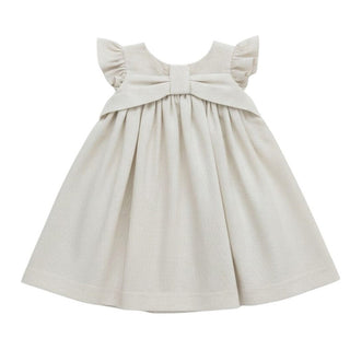 Lalalù Vestina A Righe In Misto Lino Per Neonata VTL0019R