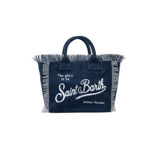 Mc2 Saint Barth Borse in canvas con frange COLETTE 03274H