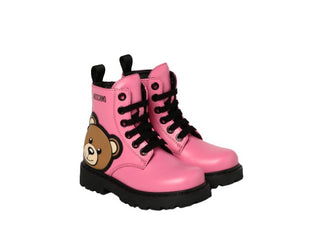 Moschino Amphibi 68926 mit Schnürsenkeln und Reißverschluss