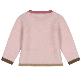 J.o Milano Cardigan Rosa In Misto Lana 2663X1-02 Per Neonata
