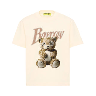 Barrow T-shirt Avorio Con Teddy F6BKJUTH152-013 Per Bambini