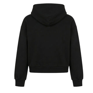 Iceberg Felpa Nera Con Cappuccio E Logo MFICE7336J-V3 Per Bambina