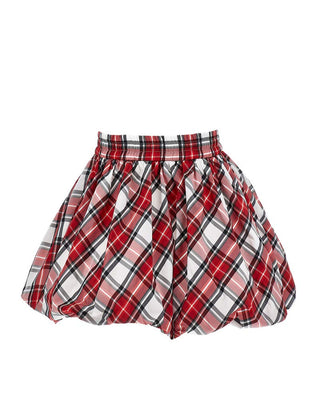 Monnalisa Gonna tartan a palloncino da neonata 31D704