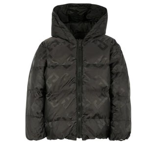 Givenchy Giubbino nero reversibile con cappuccio e logo H30931