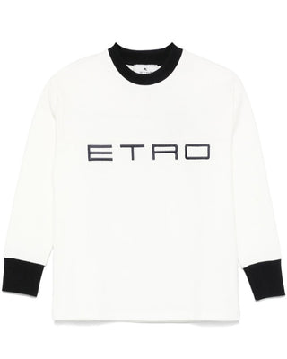 Etro Felpa rosa con logo frontale GV4P50-Z2434