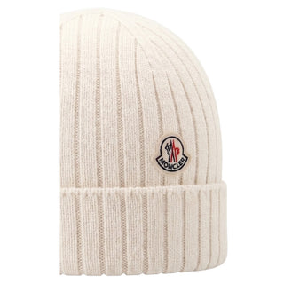Moncler Cappello Avorio In Lana Vergine L29513B00006-040 Per Neonati